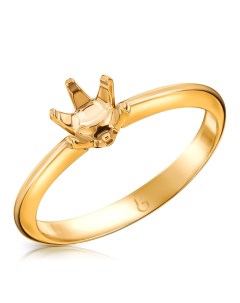 Кольцо оправа из жёлтого золота Бронницкий ювелир