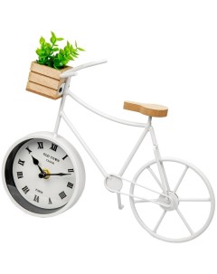 Часы Велосипед с суккулентом Вещицы