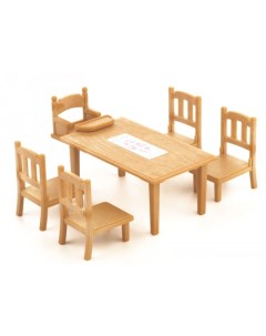 Игровой набор Обеденный стол с 5 стульями Sylvanian families