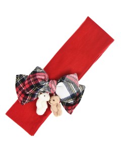 Красная повязка с бантом детская Aletta