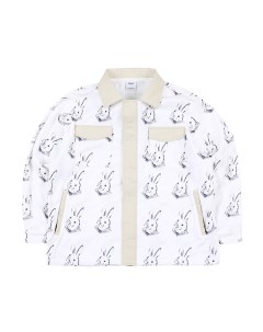 Рубашка флисовая Bearrabbit Collar Fleece Shirt White 2023 Bsrabbit