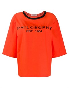 Philosophy di lorenzo serafini футболка оверсайз с логотипом Philosophy di lorenzo serafini