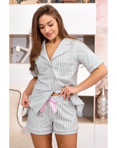 Жен пижама с шортами Мармелад Оливковый р 50 Lika dress