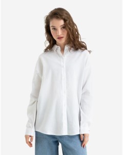 Белая свободная рубашка oversize Gloria jeans