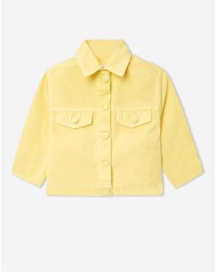 Светло желтая джинсовая куртка oversize для девочки Gloria jeans