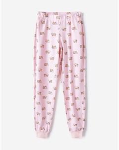 Розовые пижамные брюки Jogger с принтом корги Gloria jeans