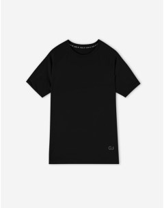 Чёрная спортивная футболка с принтом для мальчика Gloria jeans