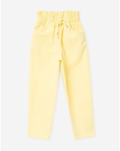 Желтые брюки Paperbag для девочки Gloria jeans