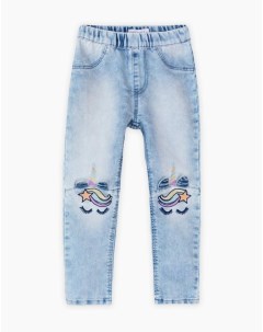 Облегающие джинсы Legging с вышивкой и аппликацией для девочки Gloria jeans