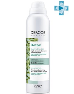 Сухой шампунь Detox для интенсивного очищения 150 мл Dercos Nutrients Vichy