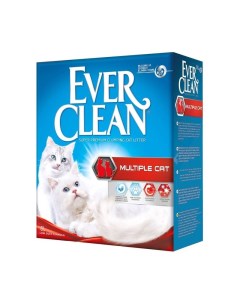 Наполнитель Multiple Cat комкующийся для нескольких кошек в доме 6 л Ever clean