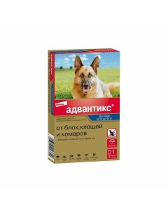 Bayer Адвантикс капли от блох клещей и комаров для собак весом более 25 кг 1 пипетка Elanco
