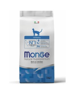 Сухой корм Cat Urinary для кошек для профилактики МКБ 1 5 кг Monge