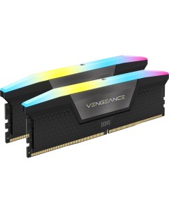 Модуль памяти Vengeance RGB DDR5 DIMM 5200MHz PC5 41600 CL40 32Gb Kit 2x16Gb CMH32GX5M2B5200C40 Corsair