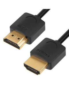 Кабель HDMI 1 5м GCR 51595 круглый черный Green connection