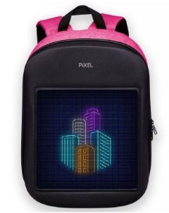 Рюкзак 15 ONE полиэстер черный розовый PXONEPM01 Pixel