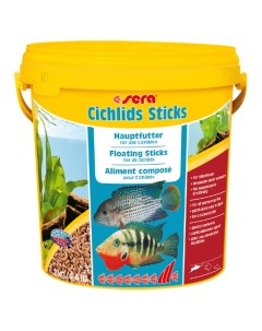 Корм для рыб Cichlids Sticks 10 л 2 кг ведро Sera