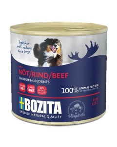 Консервы для собак паштет с говядиной 625 г Bozita