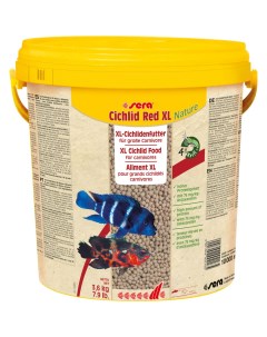 Корм для рыб Cichlid Red XL 10 л 3 6 кг Sera