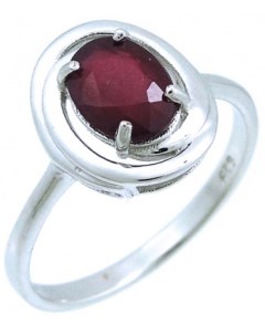 Кольцо с рубинами из серебра Balex