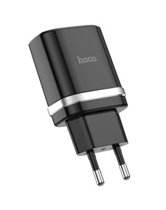Сетевое зарядное устройство Hoco без кабеля C12Q 18W Черное