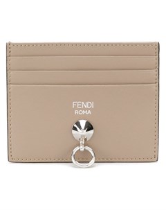Fendi классическая визитница с логотипом нейтральные цвета Fendi