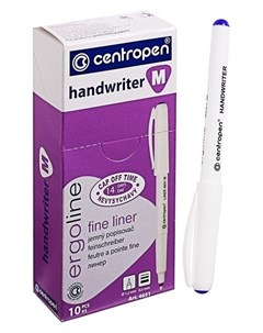 Ручка капиллярная Handwriter 4651 5 мм синяя трёхгранная длина линии письма 1000 м Centropen