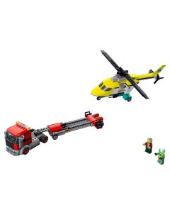 Конструктор City 60343 Лего Город Грузовик для спасательного вертолёта Lego