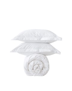Комплект постельного белья Silk White Семейный сатин 150x200 Morфeus