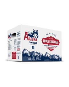 Уголь яблоневый 4 кг Alaska firewood