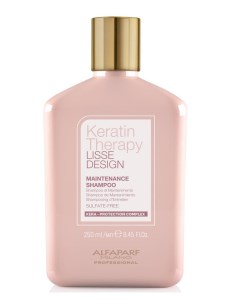Бессульфатный кератиновый шампунь для гладкости волос Maintenance Shampoo 250 мл Keratin Therapy Lis Alfaparf milano