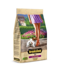 Adult Dog Small Breed полнорационный сухой корм для собак мелких пород с говядиной и рисом 1 5 кг Brooksfield