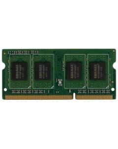 Оперативная память для ноутбука 8Gb 1x8Gb PC3 12800 1600MHz DDR3 SO DIMM CL11 KM SD3 1600 8GS Kingmax