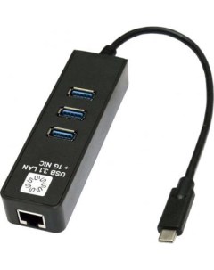 UA3C 45 10BK Кабель адаптер USB3 1 3 USB3 0 RJ45 1G BLACK 5bites