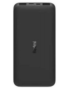 Мобильный аккумулятор Redmi Power Bank PB100LZM Li Pol 10000mAh 2 4A 2 4A черный 2xUSB Xiaomi
