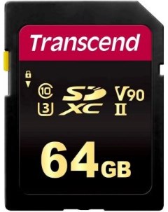 Карта памяти SD XC 64Gb TS64GSDC700S Transcend