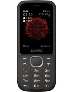 Мобильный телефон C240 Linx черный 2 4 Bluetooth Digma