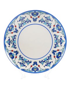 Тарелка обеденная керамика 26 см круглая Дамаск Daniks