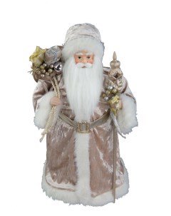 Новогодний сувенир Дед Мороз в бархатной шубе Holiday classics
