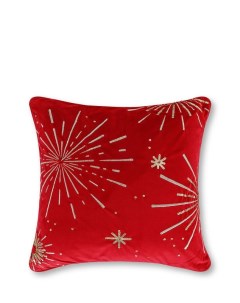 Декоративная подушка с вышивкой Fireworks Red Coincasa