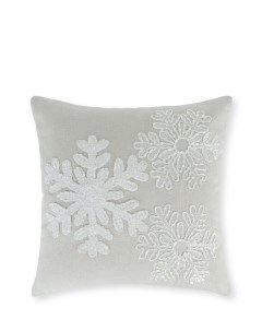 Декоративная подушка с вышивкой Snowflakes Coincasa