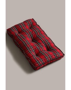 Подушка на стул с принтом Tartan red Coincasa