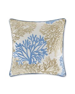 Подушка декоративная с вышивкой Coral Blue Coincasa