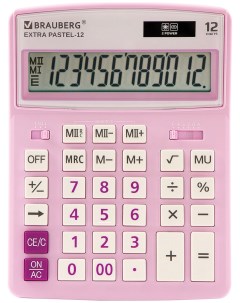 Калькулятор настольный EXTRA PASTEL 12 PR СИРЕНЕВЫЙ 250489 Brauberg