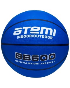 Мяч баскетбольный размер 7 резина 8 панелей BB600 окружность 75 78 см клееный Atemi