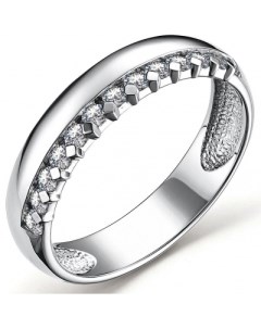 Кольцо с 13 бриллиантами из белого золота Костромская ювелирная фабрика "алькор"