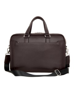 Бизнес сумка мужская 7025 Napoli dark brown темно коричневая Sergio belotti