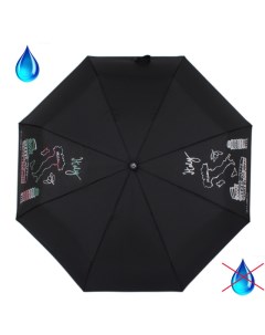 Зонт женский 100801 FJ черный Flioraj