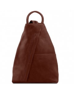 Рюкзак женский 140963 Shanghai коричневый Tuscany leather