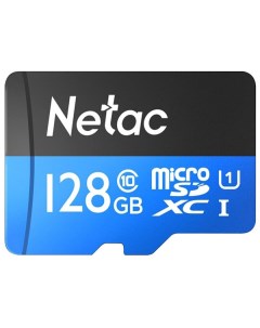 Карта памяти Netac microSDXC Class 10 UHS I U3 128Gb SD adapter